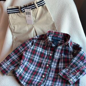 Ralph Lauren boys pants & shirt set